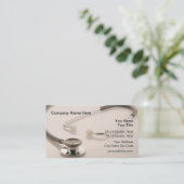 Carte De Visite Médecin et assurance (Debout devant)