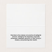 Carte De Visite Médecin - Examen des rayons X (Intérieur déplié)