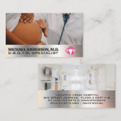 Carte De Visite Médecin examinateur femme enceinte (Devant / Derrière)