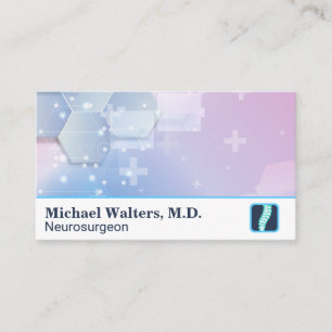 Carte De Visite Médecin Logo Colonne Lombaire