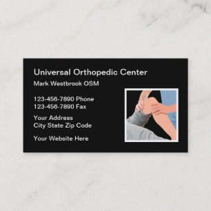 Carte De Visite Médecin orthopédique et chirurgien médical