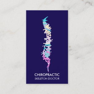 Carte De Visite médecin orthopédique vertèbres colonne vertébrale