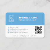 Carte De Visite Médecin pédiatrique Teddy Bear Jote Nomination (Devant)