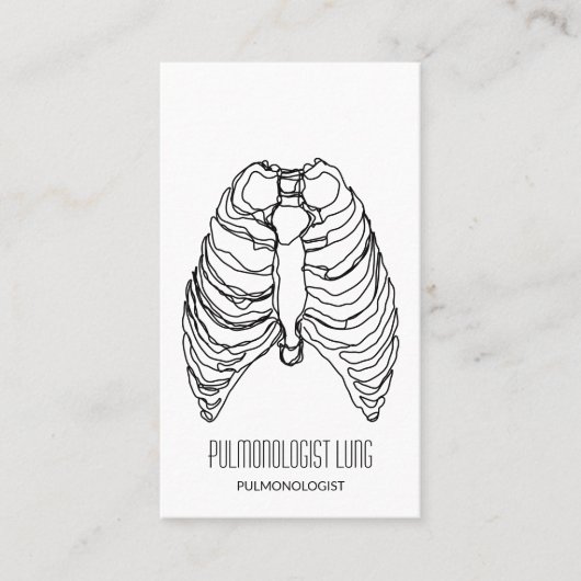 Carte De Visite médecin pneumologue de ligne (Devant)