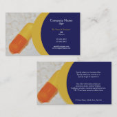 Carte De Visite Médecin praticien de comprimés pharmaceutiques (Devant / Derrière)