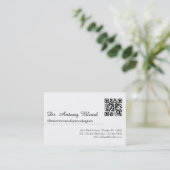 Carte De Visite Médecin Scanner le code QR pour le rendez-vous (Debout devant)