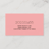 Carte De Visite Médecin Spa en plastique (Dos)