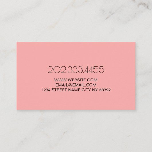 Carte De Visite Médecin Spa en plastique (Dos)