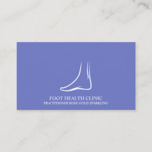 Carte De Visite Médecin spécialiste en soins des pieds Simple Foot