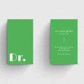 Carte De Visite Médecin vert moderne Médecins de santé Médecins de