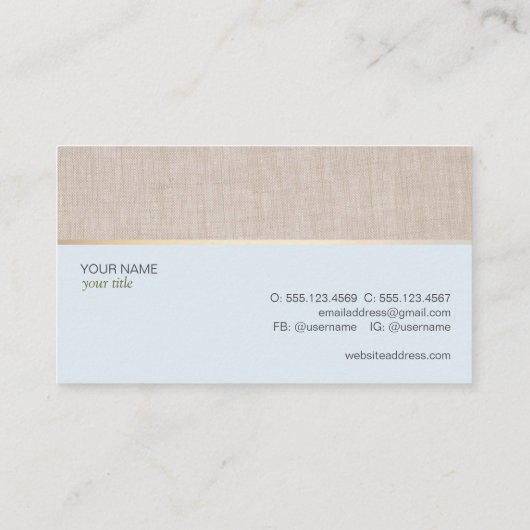 Carte De Visite Médecine alternative (Dos)