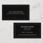 Carte De Visite Médecine alternative minimale en guérisseur noire  (Devant / Derrière)