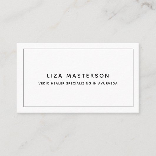 Carte De Visite Médecine alternative minimale pour la guérison bla (Devant)