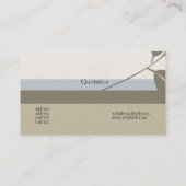 Carte De Visite Médecine classique de branche organique sage (Dos)