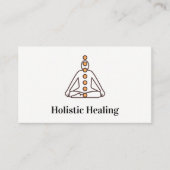 Carte De Visite Médecine holistique | Graphe Chakras (Devant)