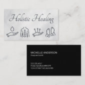 Carte De Visite Médecine holistique | Massage d'acupuncture (Devant / Derrière)