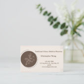 Carte De Visite Médecine traditionnelle chinoise Médecin (Debout devant)