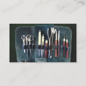 Carte De Visite Médecins - ci d'instruments chirurgicaux (Dos)