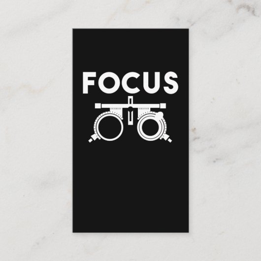 Carte De Visite Médecins des yeux Humour Opticiens amusants (Devant)