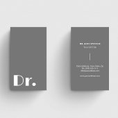 Carte De Visite Médecins gris modernes Service de santé Médicale