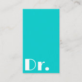 Carte De Visite Médecins Médicale Santé l Clean Blue & White (Devant)