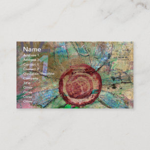 Carte De Visite Médias mixtes et fleurs numériques
