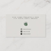 Carte De Visite Médias Pop Psychédélique Bleu Moderne Insertion (Dos)