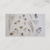 Carte De Visite Médias rustiques de Social de fleurs de jardin (Dos)
