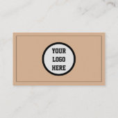 Carte De Visite Médias sociaux Code QR Logo Black Influencer Kraft (Dos)