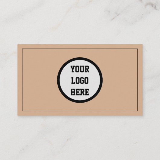 Carte De Visite Médias sociaux Code QR Logo Black Influencer Kraft (Dos)