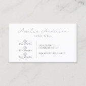 Carte De Visite Médias sociaux modernes et doux (Dos)