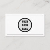 Carte De Visite Médias sociaux QR Code Logo Black Influencer Moder (Dos)