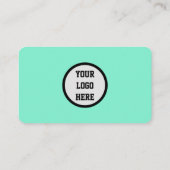 Carte De Visite Médias sociaux QR Code Mint Green Professional (Dos)