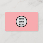 Carte De Visite Médias sociaux QR Code Rose Professionnel Moderne (Dos)