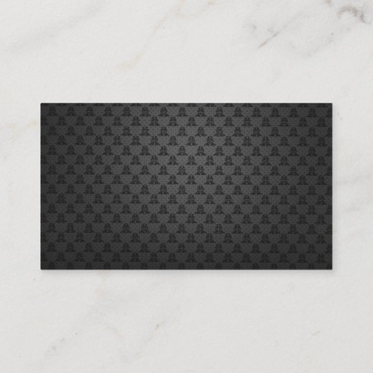 Carte De Visite Médias sociaux QR Code Scannable Black Luxe (Dos)