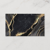 Carte De Visite Médias sociaux QR Code Scannable Black Luxe (Dos)