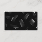 Carte De Visite Médias sociaux QR Code Scannable Black Luxe (Dos)