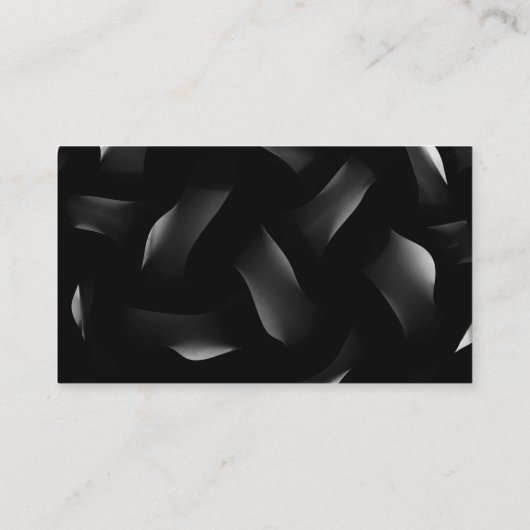 Carte De Visite Médias sociaux QR Code Scannable Black Luxe (Dos)