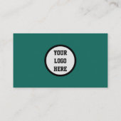 Carte De Visite Médias sociaux QR Code scanner Emerald Green (Dos)