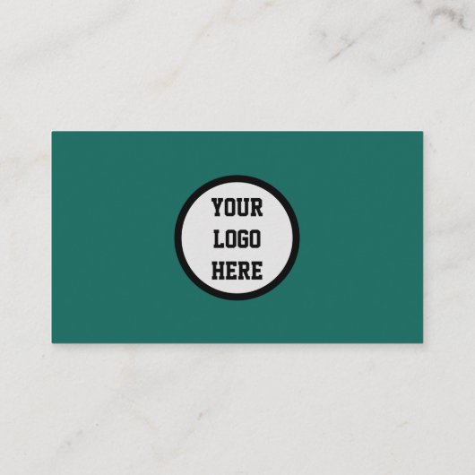 Carte De Visite Médias sociaux QR Code scanner Emerald Green (Dos)