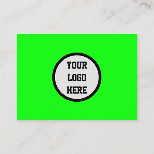 Carte De Visite Médias sociaux QR Code scanner Fluorescent Vert (Dos)