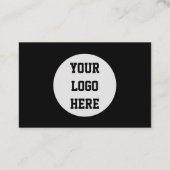 Carte De Visite Médias sociaux QR Code scanner noir professionnel (Dos)