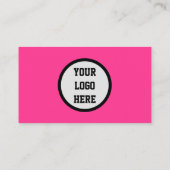 Carte De Visite Médias sociaux QR Code scanner rose magenta (Dos)