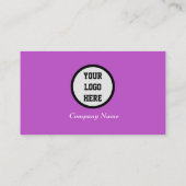 Carte De Visite Médias sociaux QR Code scanner violet moderne mode (Dos)