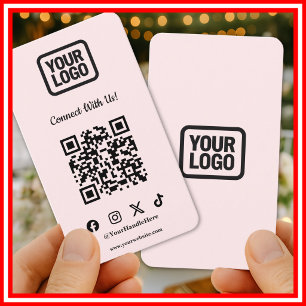 Carte De Visite Médias Sociaux Restez connectés avec nous Instagra