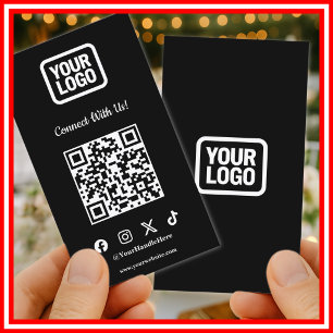 Carte De Visite Médias Sociaux Restez connectés avec nous Instagra