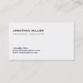 Carte De Visite Médiateur simple minimal (Devant)