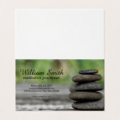 Carte De Visite Médiation | Roches empilées (Extérieur déplié)