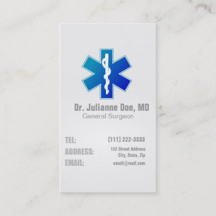Carte de visite médical