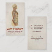 carte de visite médical de l'anatomie humaine (Devant / Derrière)